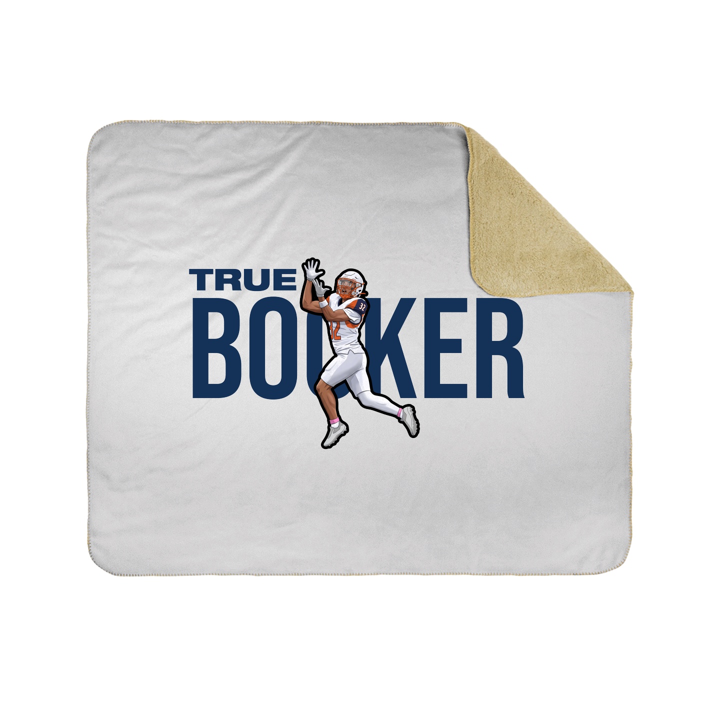 Throw Blanket — Player Name in White