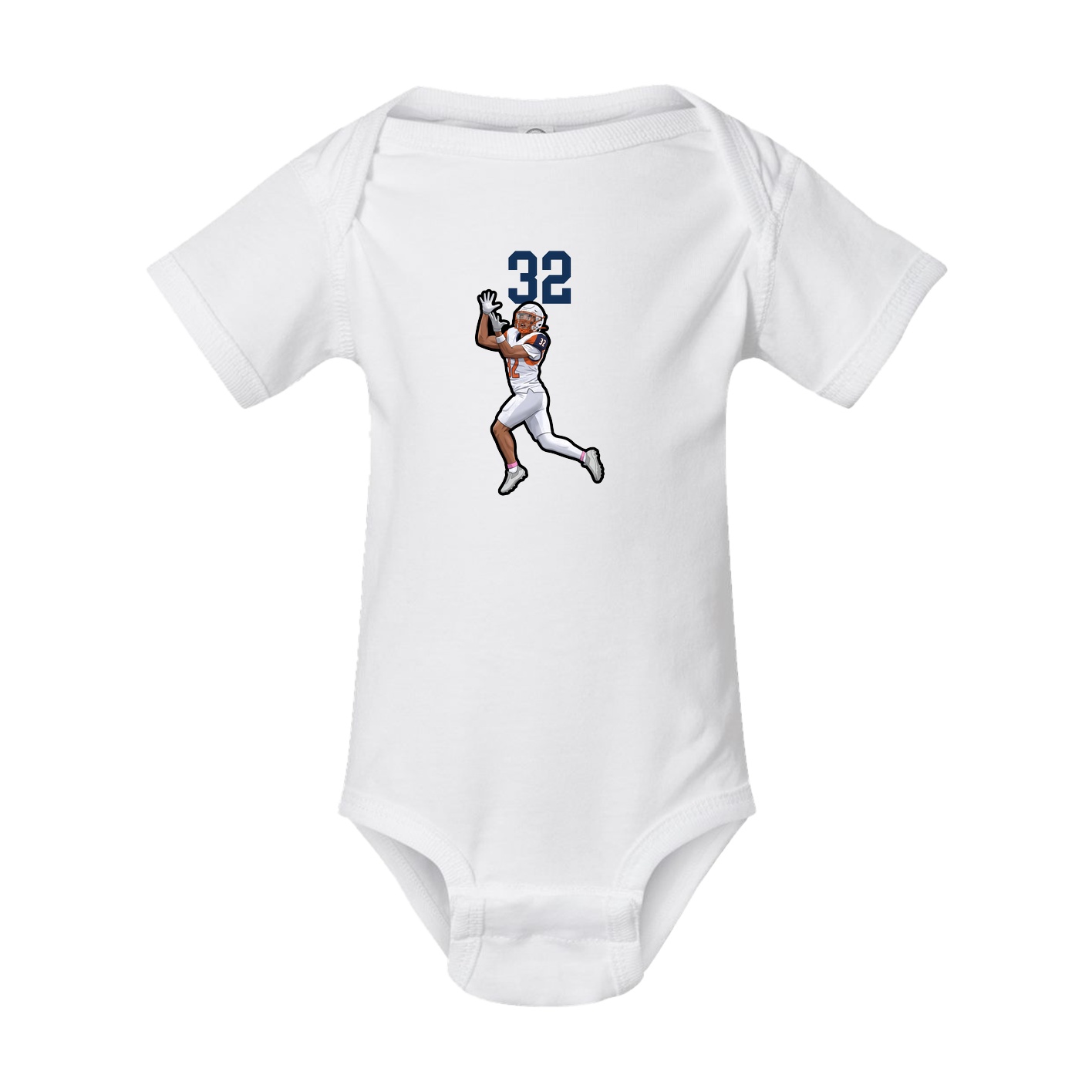 Baby Onesie — Number Top in White