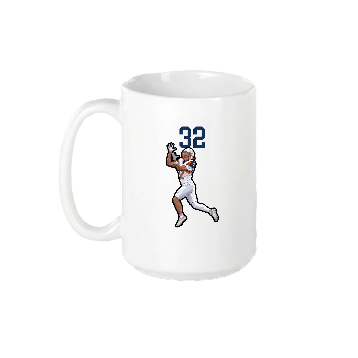 15oz Coffee Mug — Number Top in White
