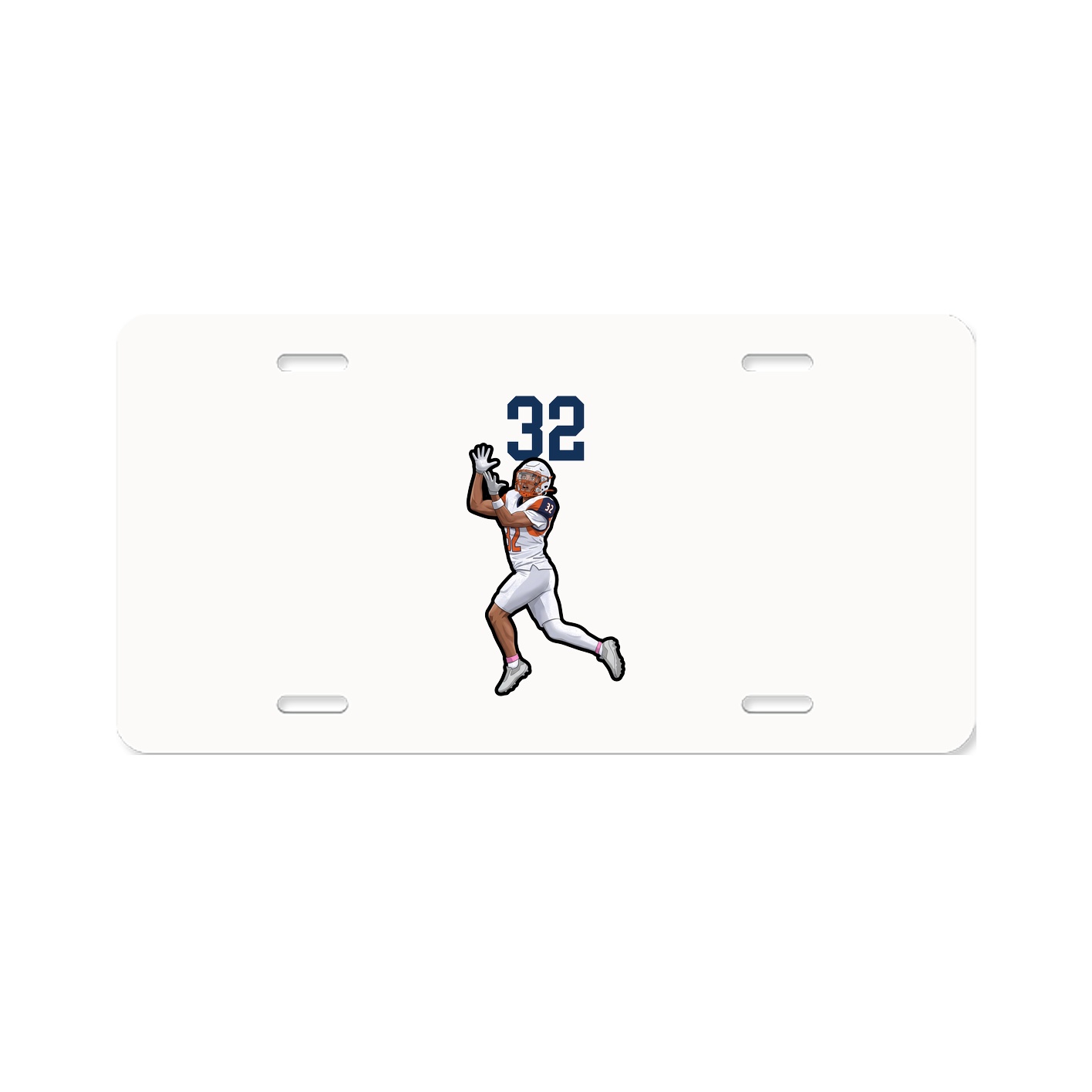 License Plate — Number Top in Classic