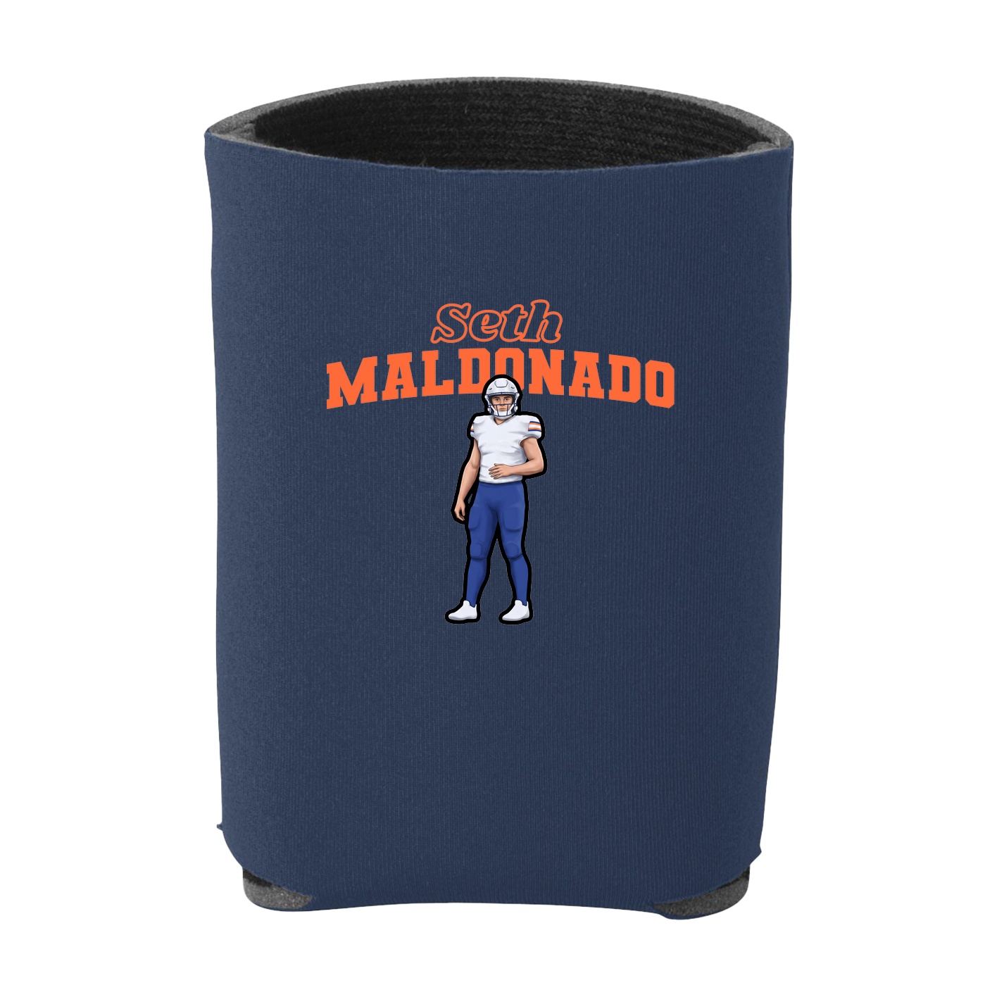 Can Holder — Name Arch in Navy