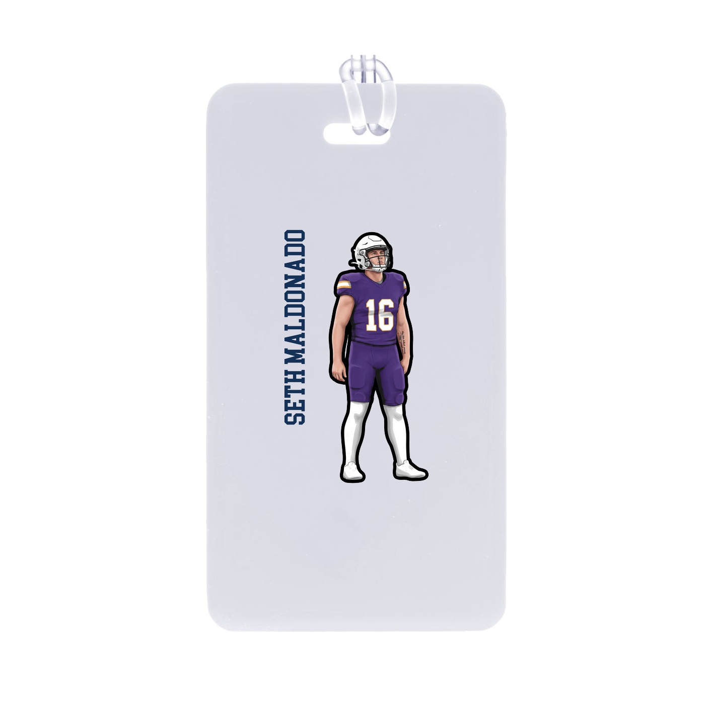 Bag Tag — Name Vertical in Classic