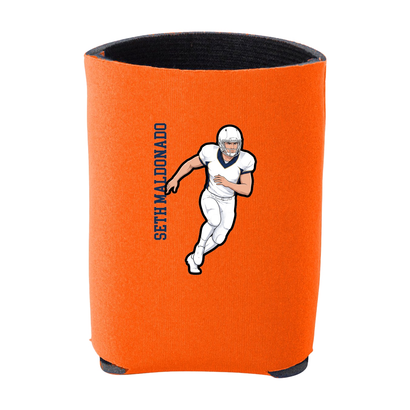 Can Holder — Name Vertical in Orange