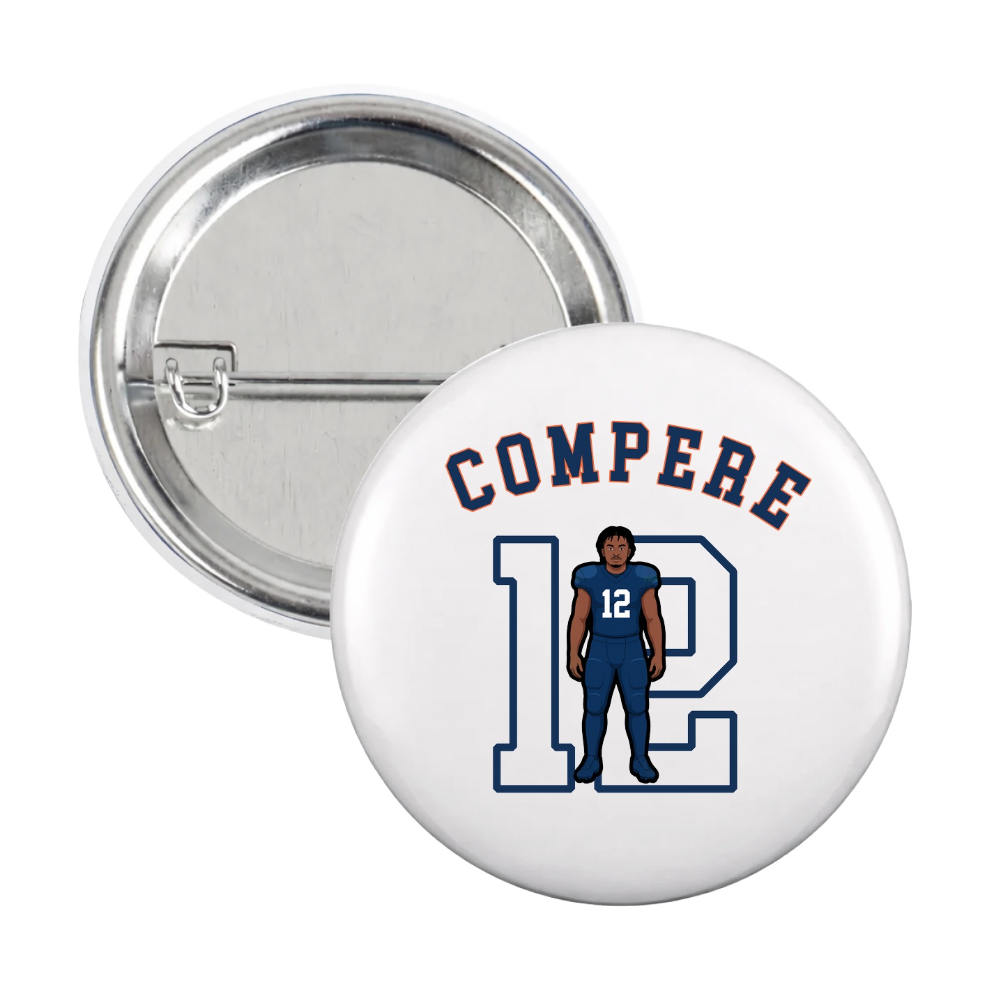 Game Day Button — Shirsey Arch in White