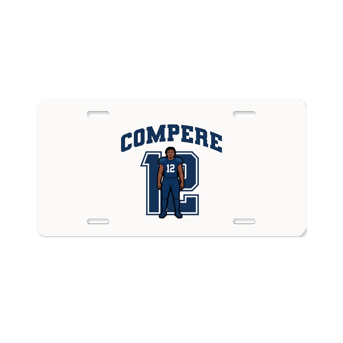 License Plate — Number in Classic
