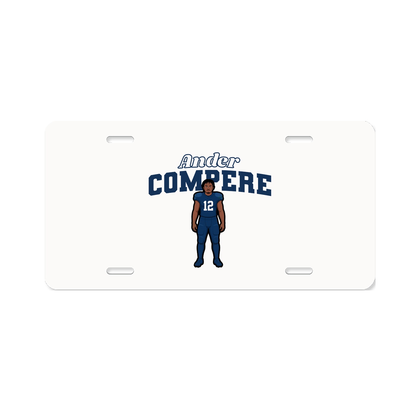 License Plate — Name Arch in Classic