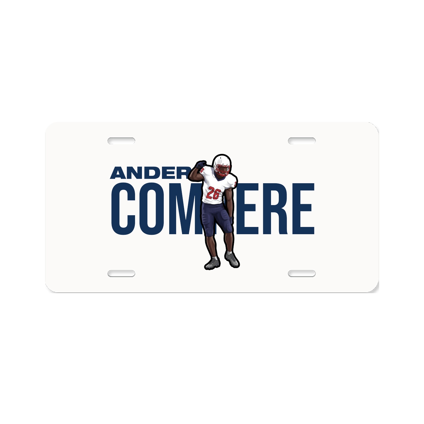 License Plate — Player Name in Classic