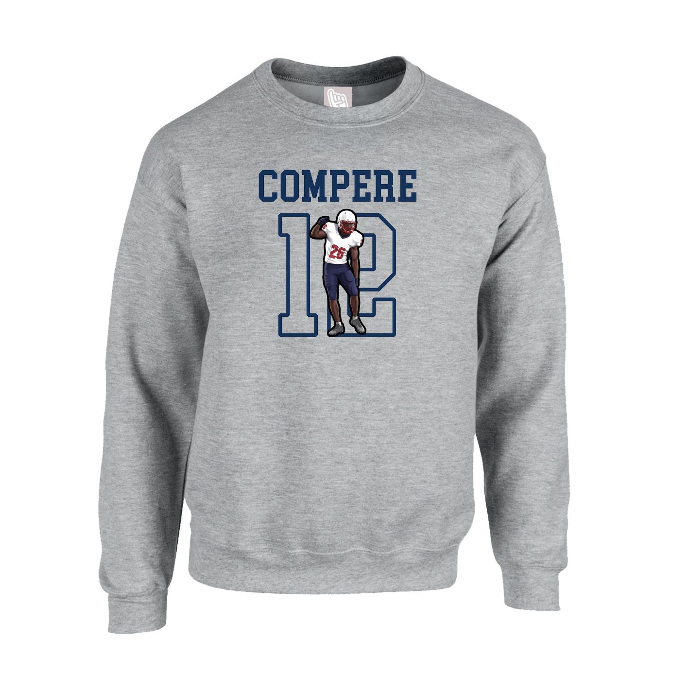 Fleece Crew — Shirsey in Grey