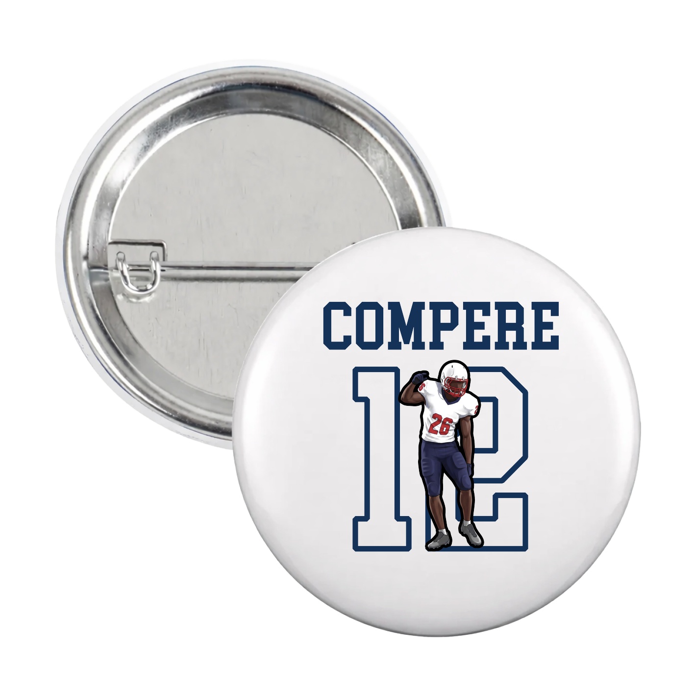 Game Day Button — Shirsey in White
