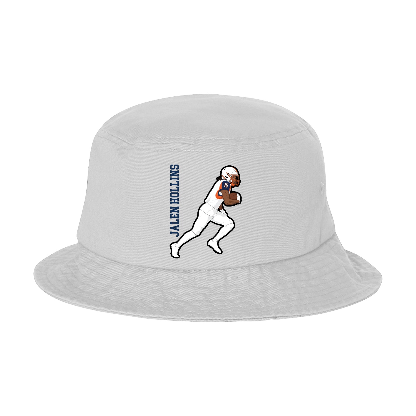 Bucket Cap — Name Vertical in White