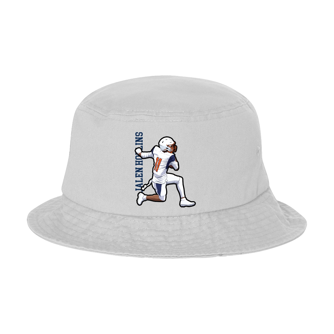 Bucket Cap — Name Vertical in White