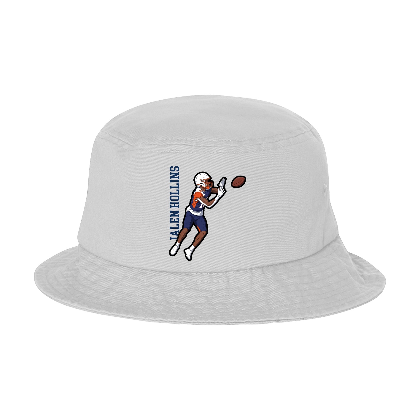 Bucket Cap — Name Vertical in White