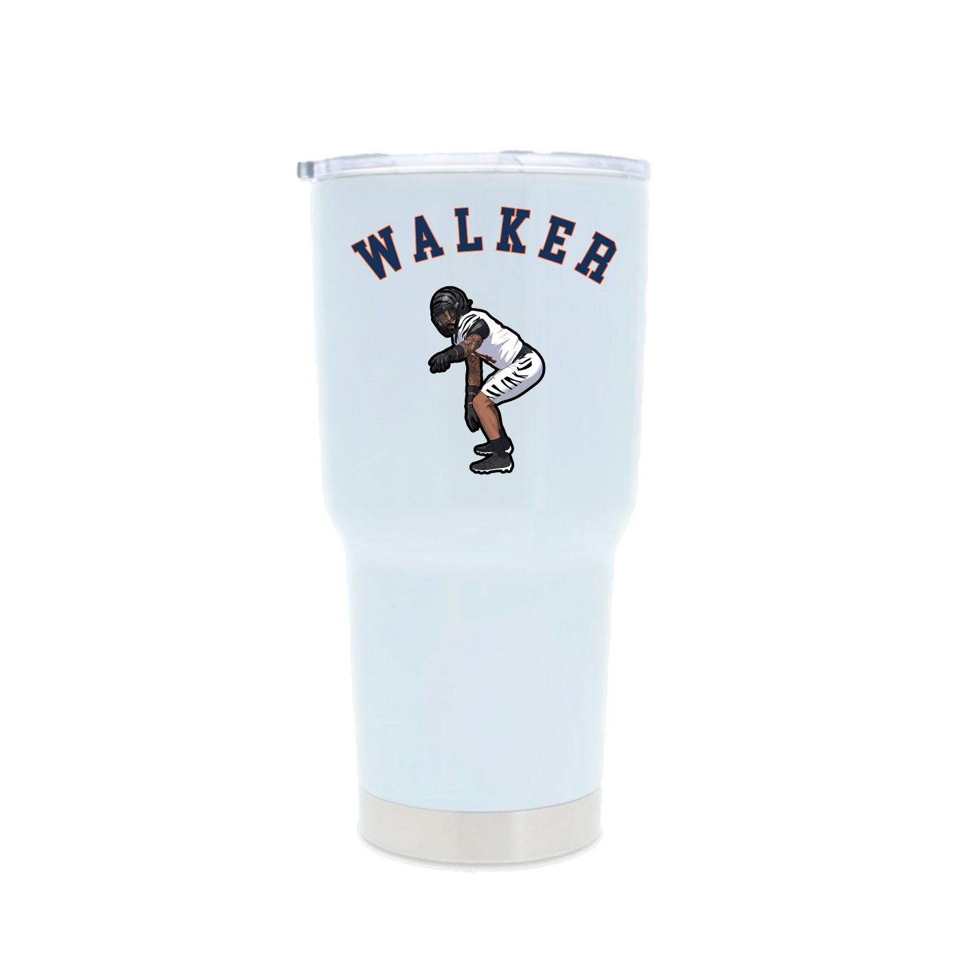 30oz Stainless Steel Tumbler — Shirsey Arch in White