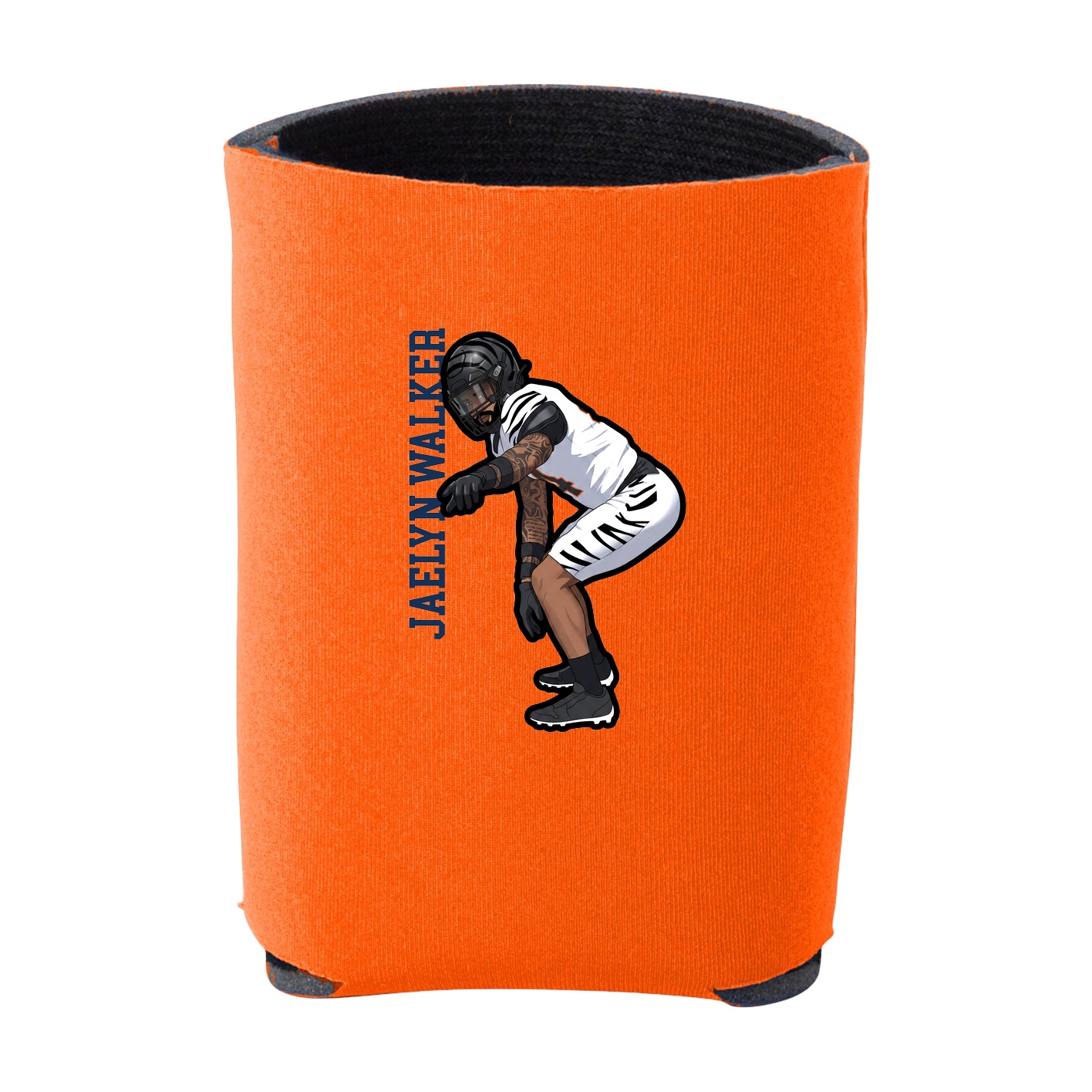Can Holder — Name Vertical in Orange