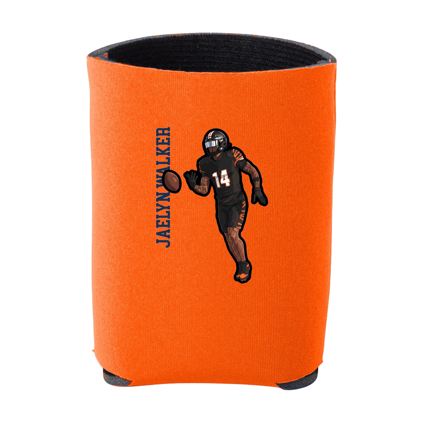Can Holder — Name Vertical in Orange
