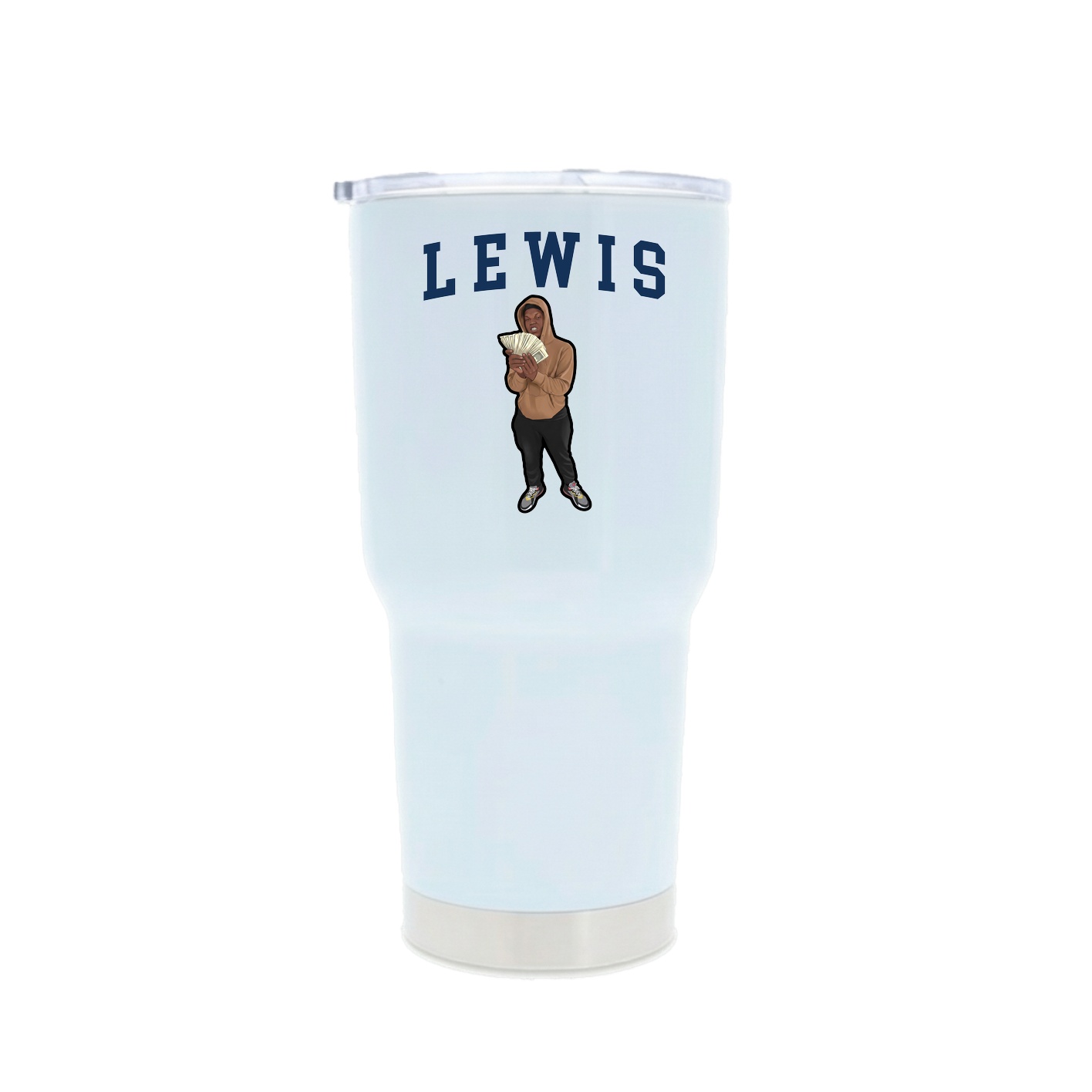 30oz Stainless Steel Tumbler — Shirsey in White