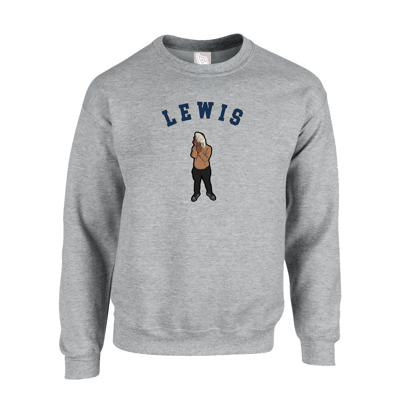 Fleece Crew — Shirsey Arch in Grey