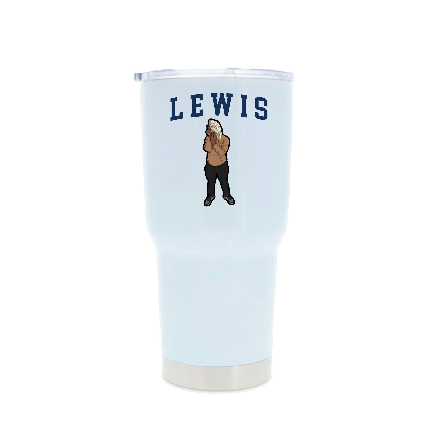 30oz Stainless Steel Tumbler — Shirsey in White