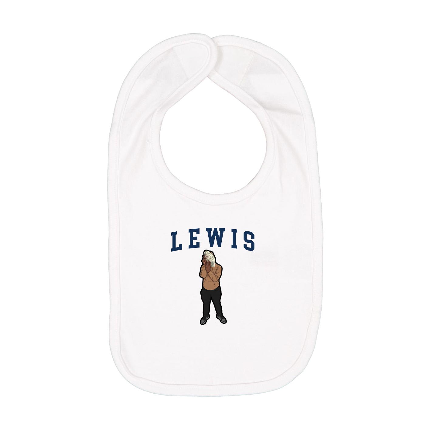 Infant Bib — Shirsey in White