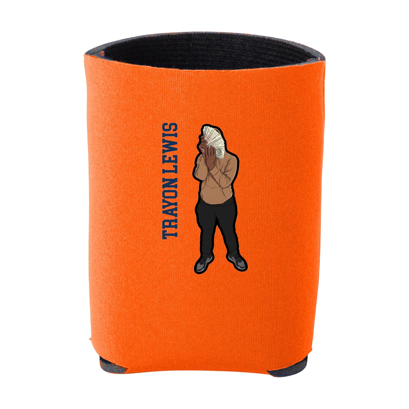 Can Holder — Name Vertical in Orange