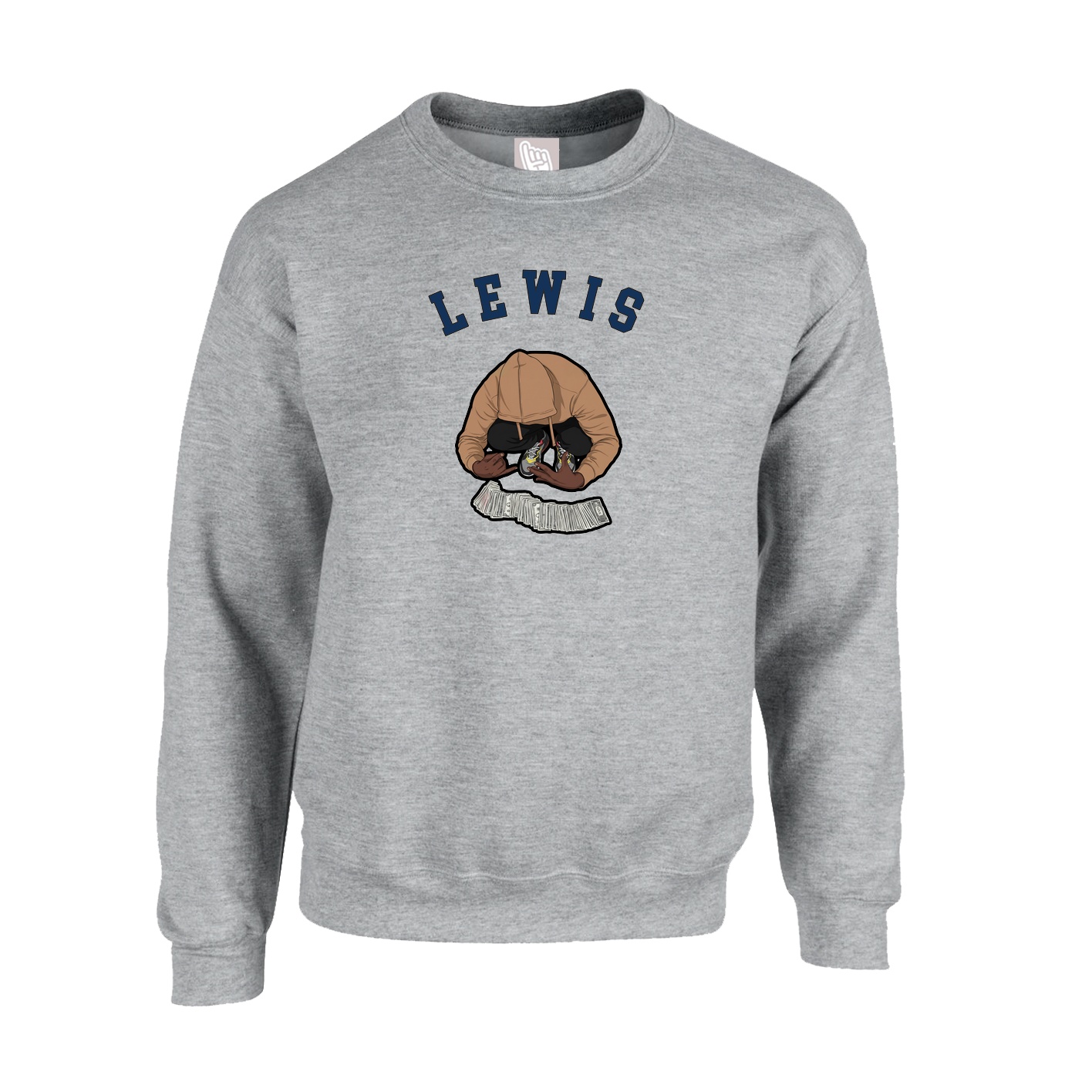 Fleece Crew — Shirsey Arch in Grey