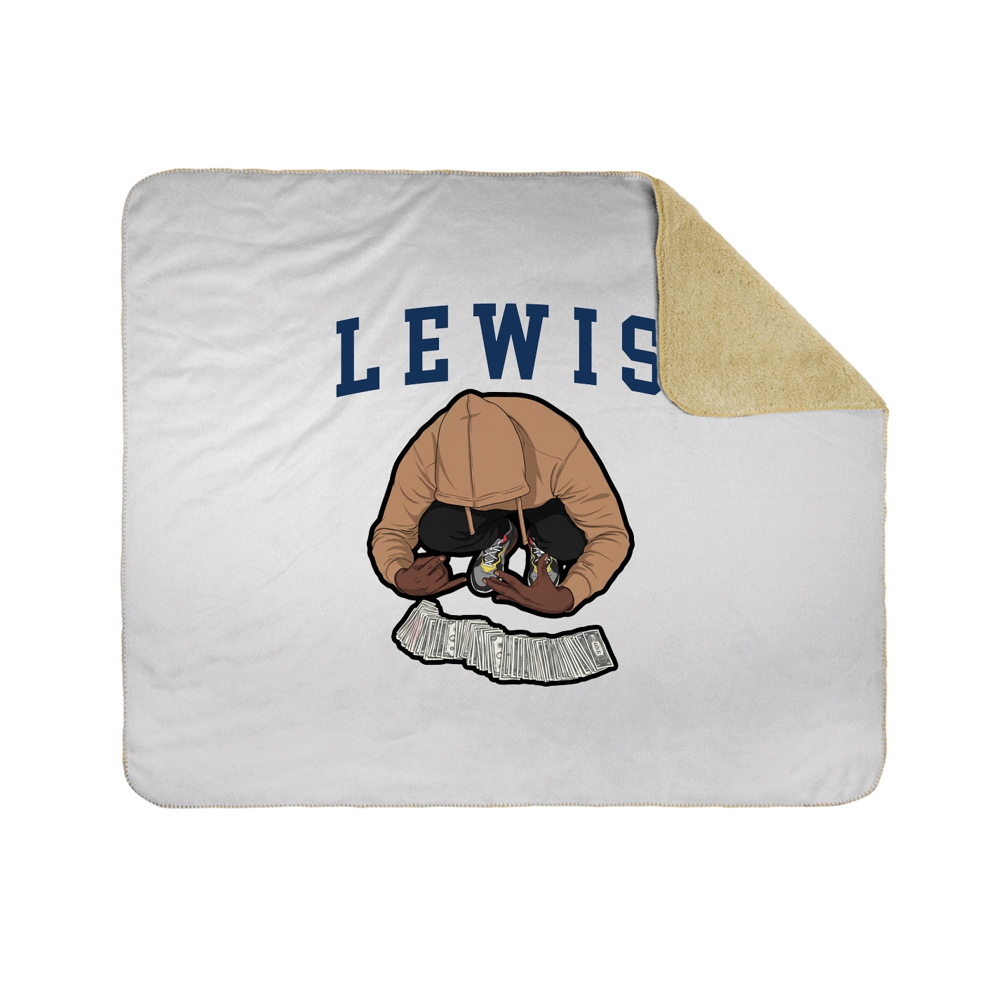 Throw Blanket — Shirsey in White