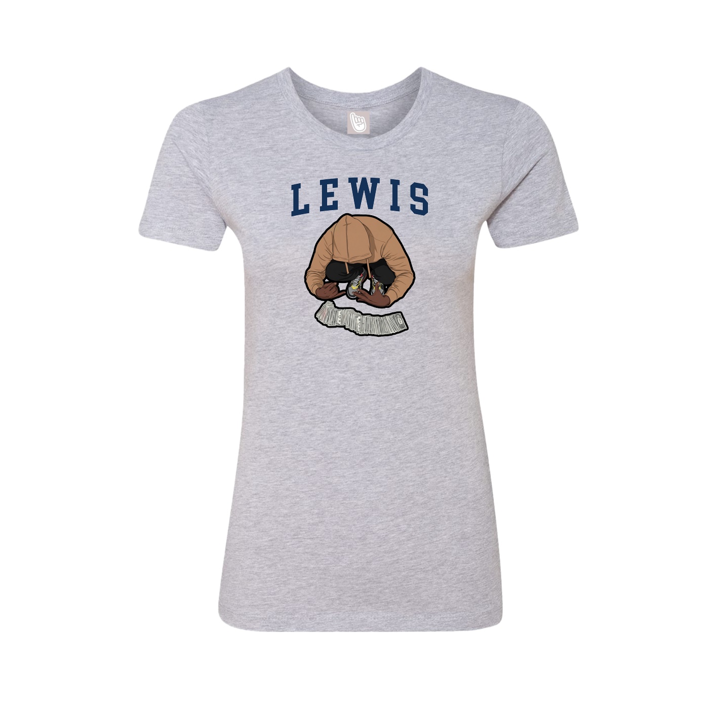 Fitted Women's Tee — Shirsey in Grey