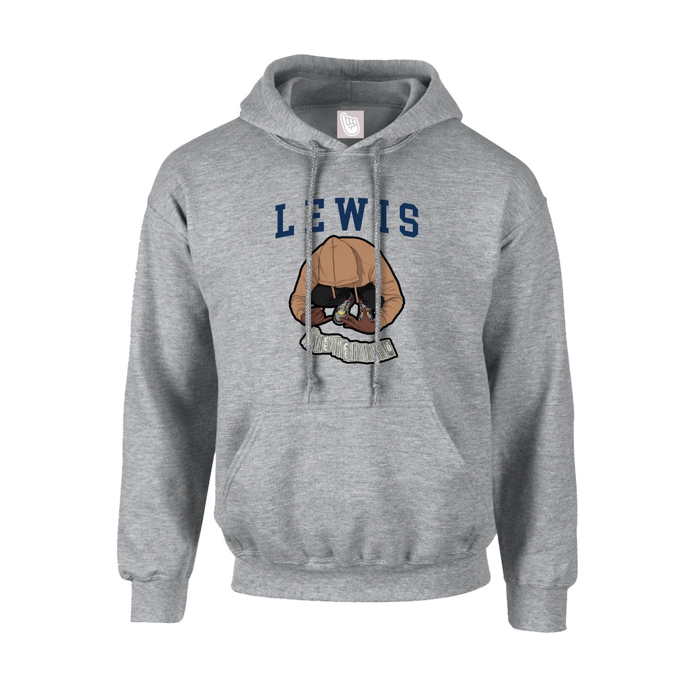 Hoodie — Shirsey in Grey