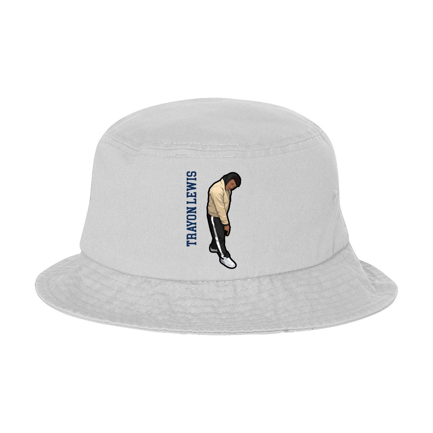 Bucket Cap — Name Vertical in White