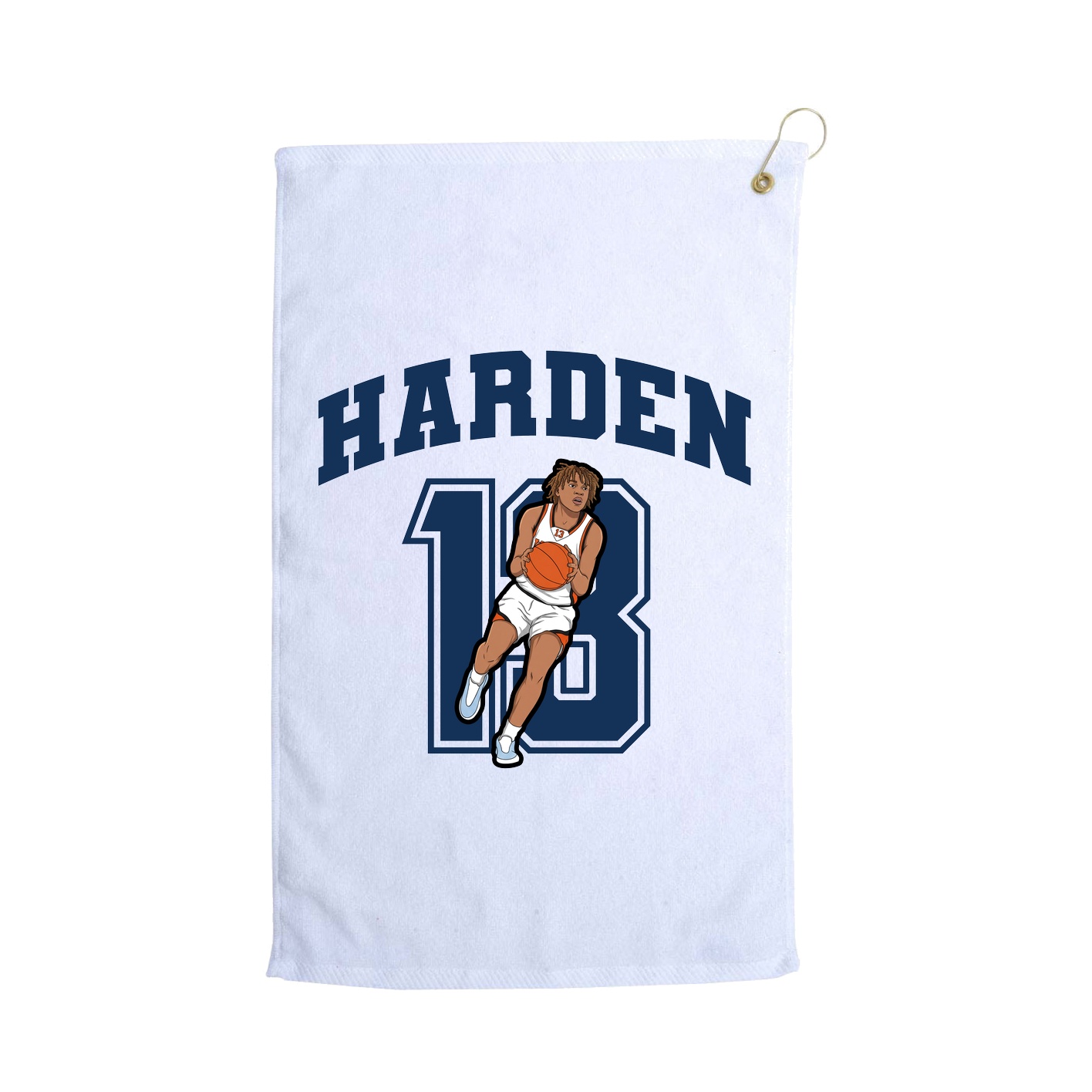 Golf Towel — Number in White