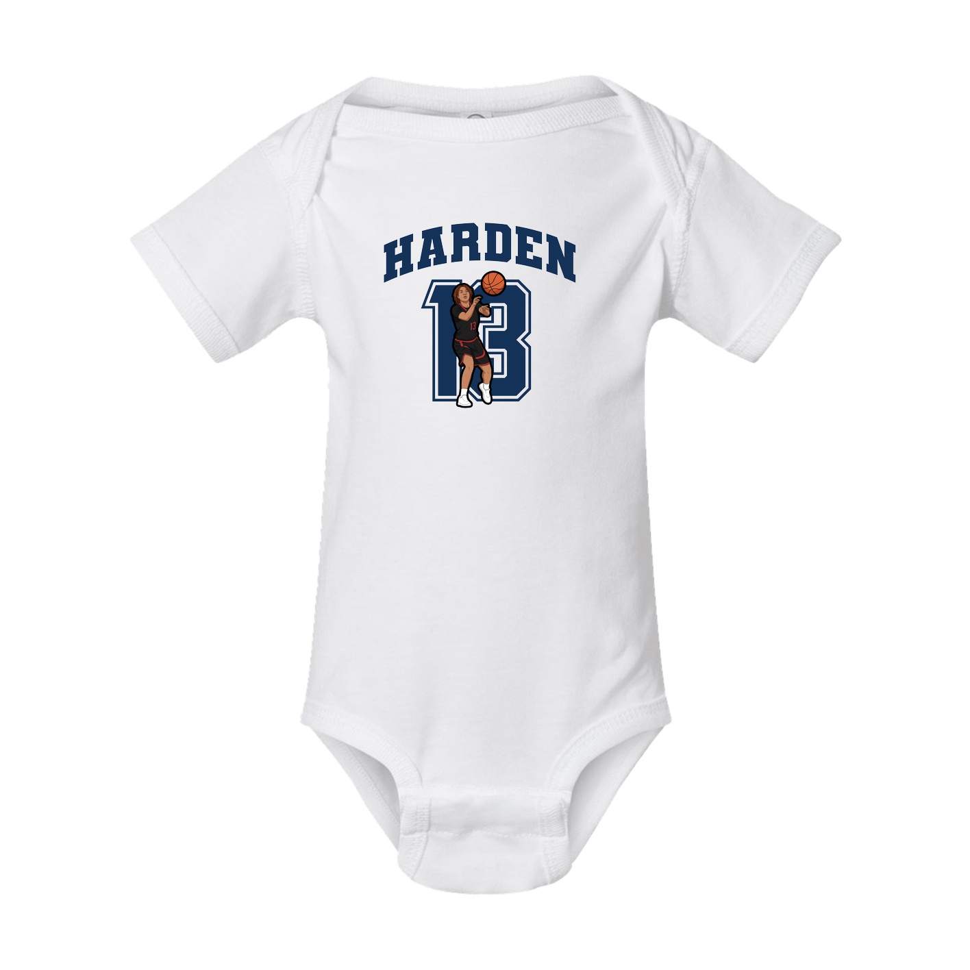 Baby Onesie — Number in White