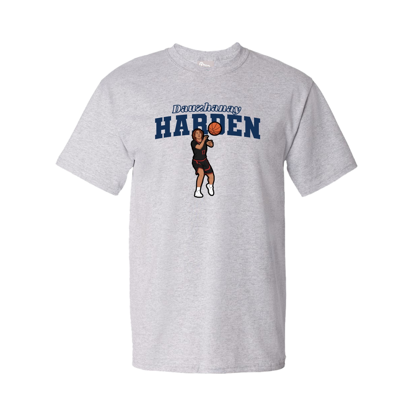 Youth Tee — Name Arch in Grey