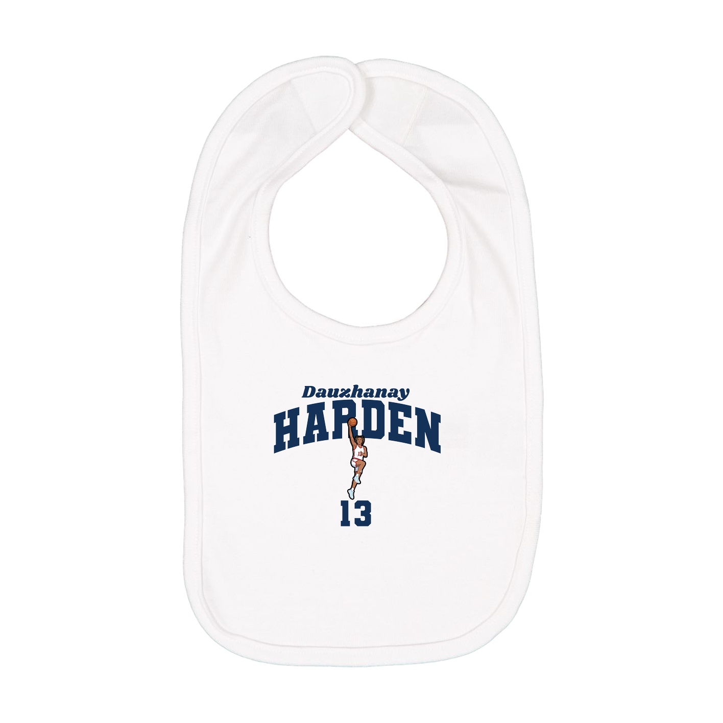 Infant Bib — Signature Arch in White