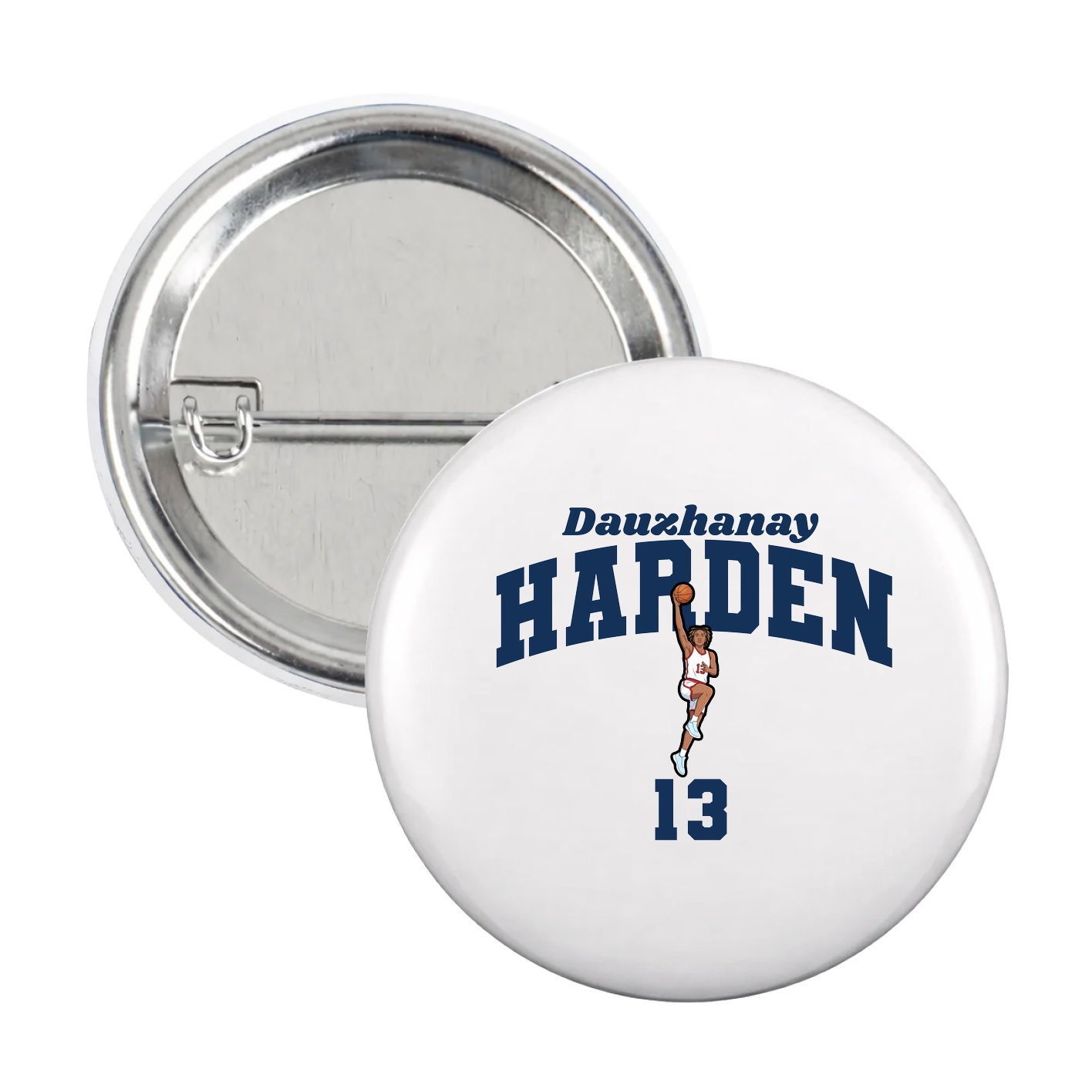 Game Day Button — Signature Arch in White