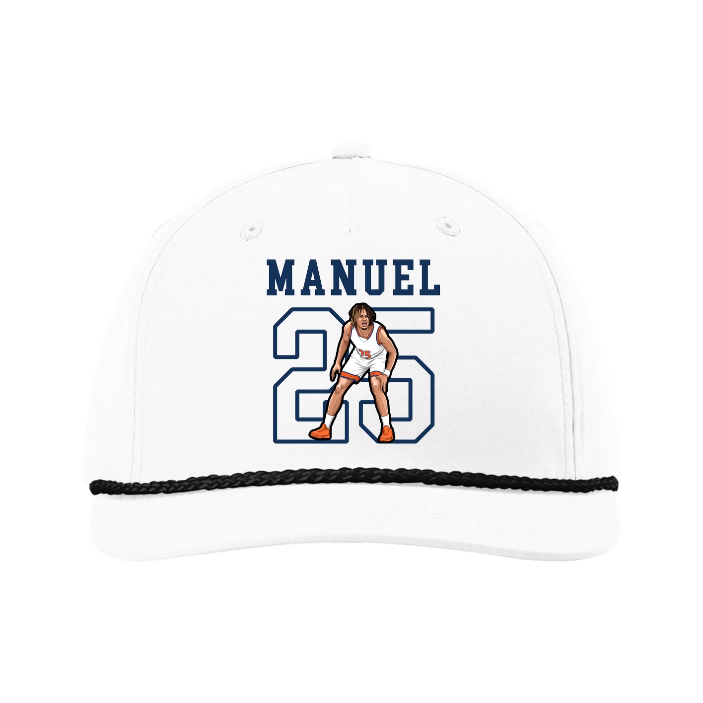 Five-Panel Classic Rope Cap — Shirsey in White