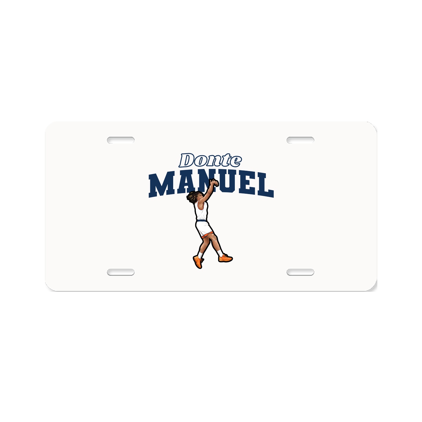 License Plate — Name Arch in Classic
