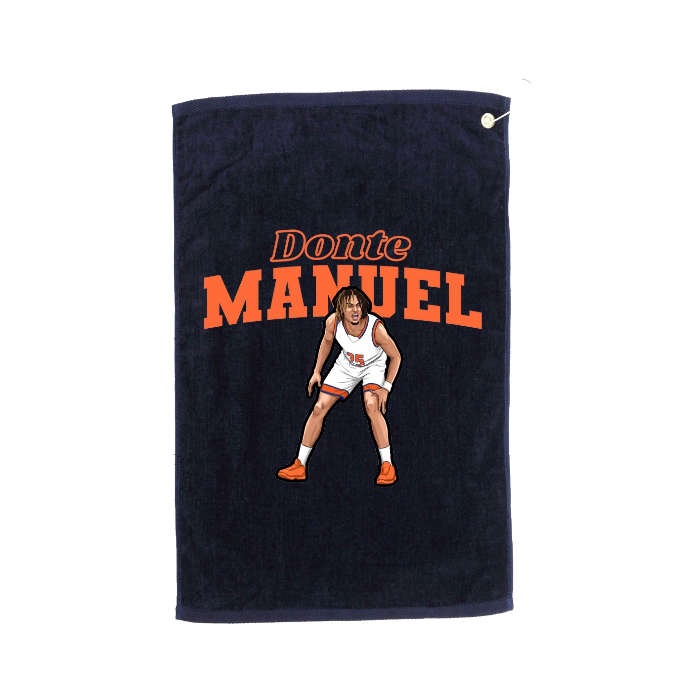 Golf Towel — Name Arch in Navy