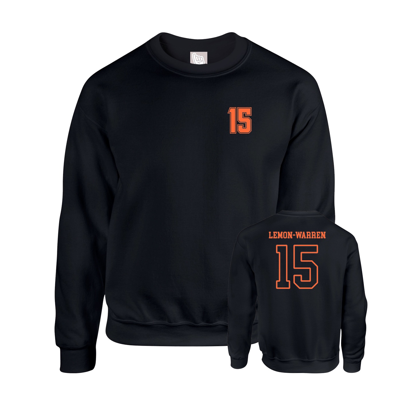 Fleece Crew — Chest Back in Black