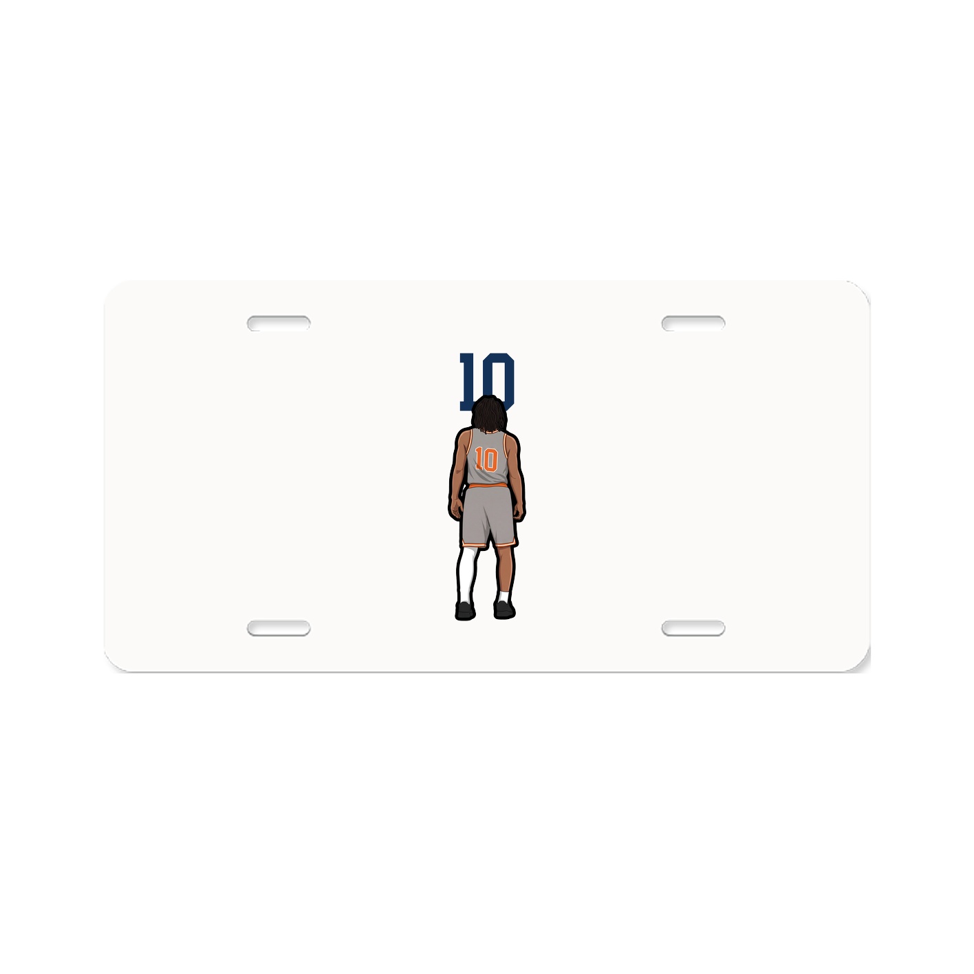 License Plate — Number Top in Classic