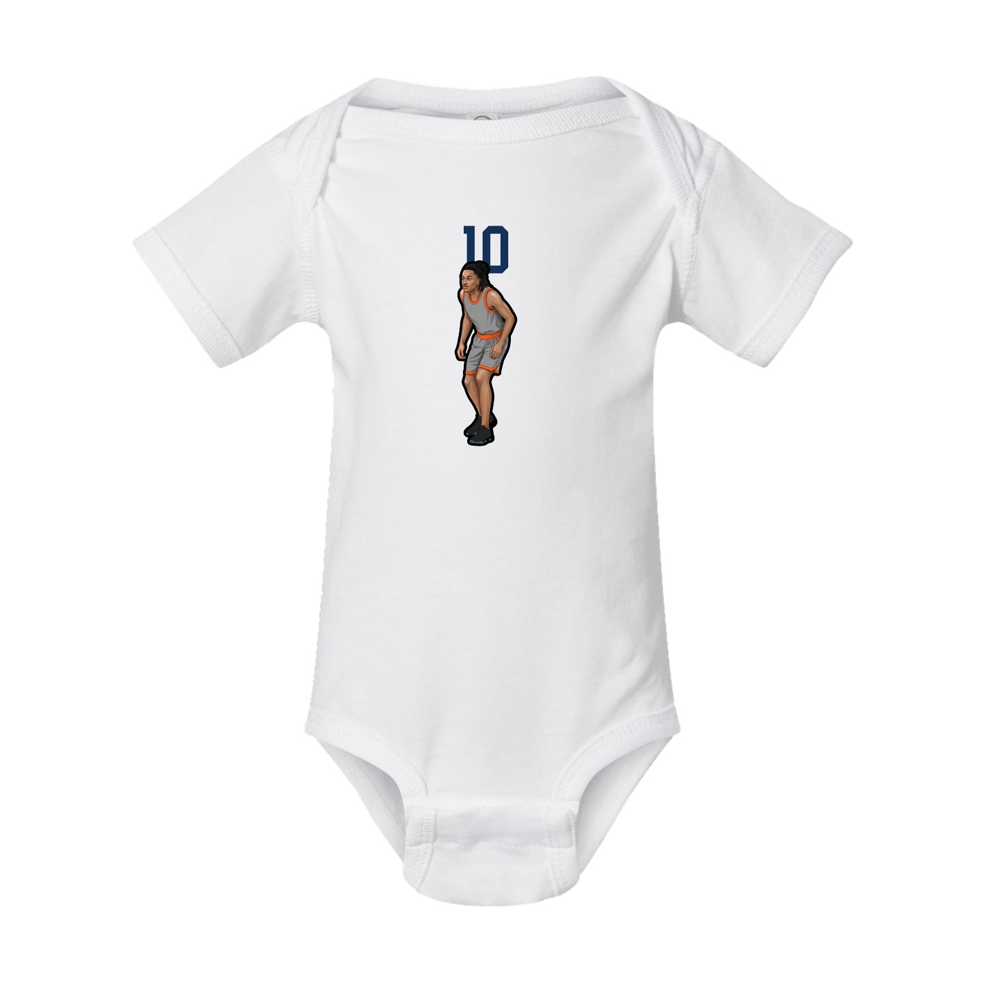 Baby Onesie — Number Top in White