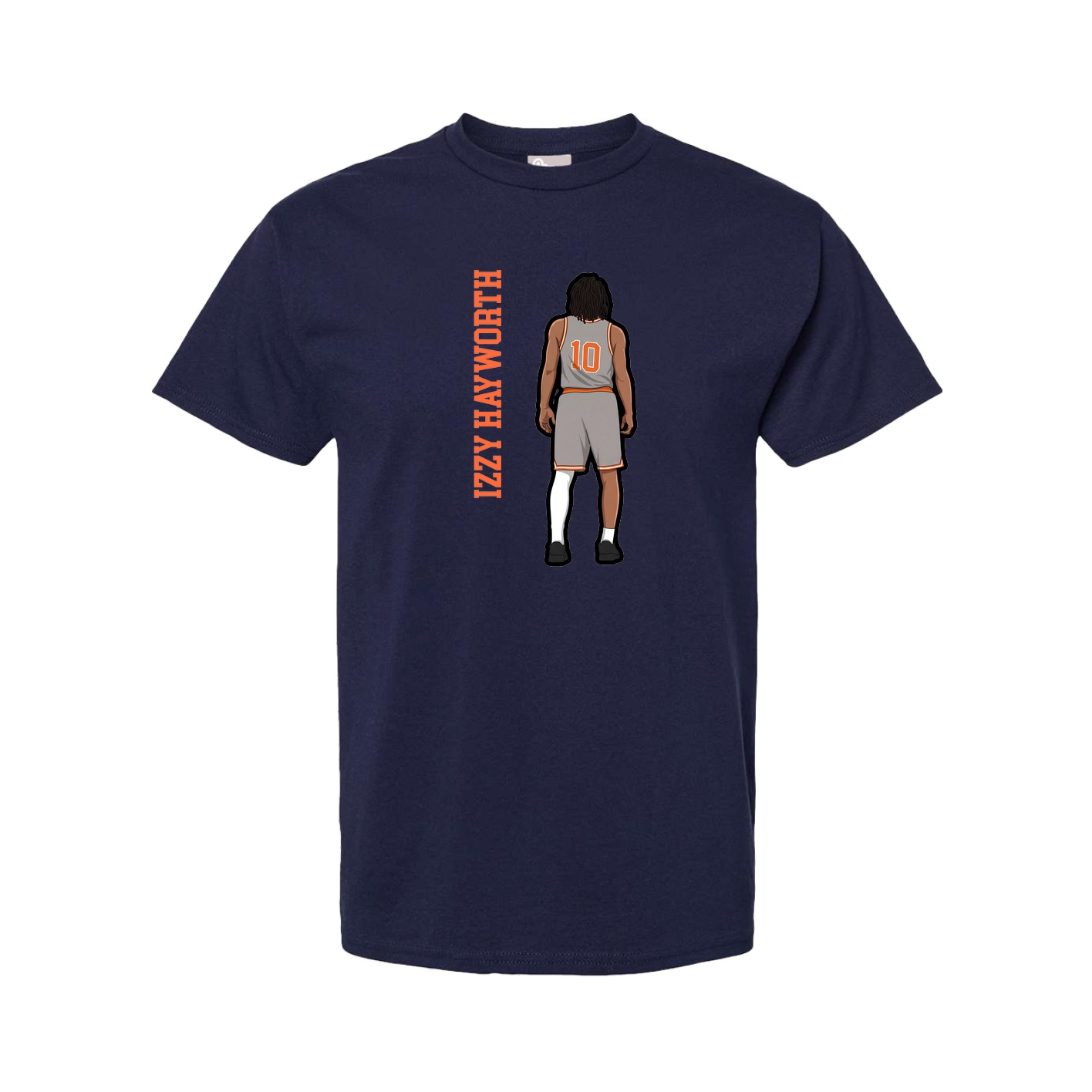 Youth Tee — Name Vertical in Navy