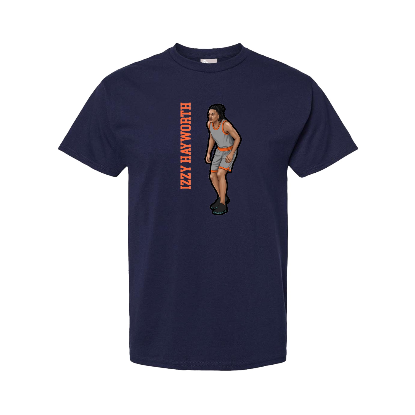 Youth Tee — Name Vertical in Navy