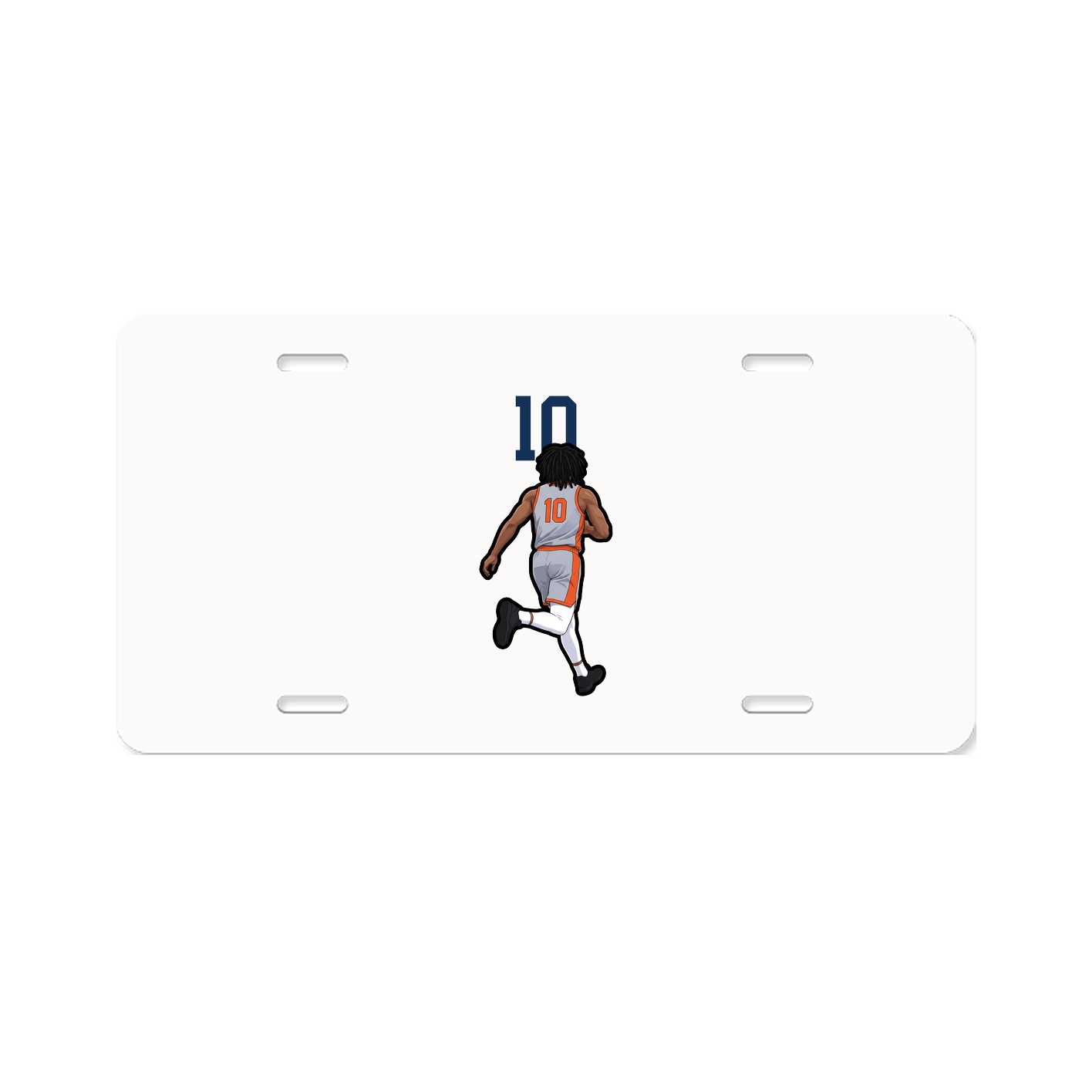 License Plate — Number Top in Classic
