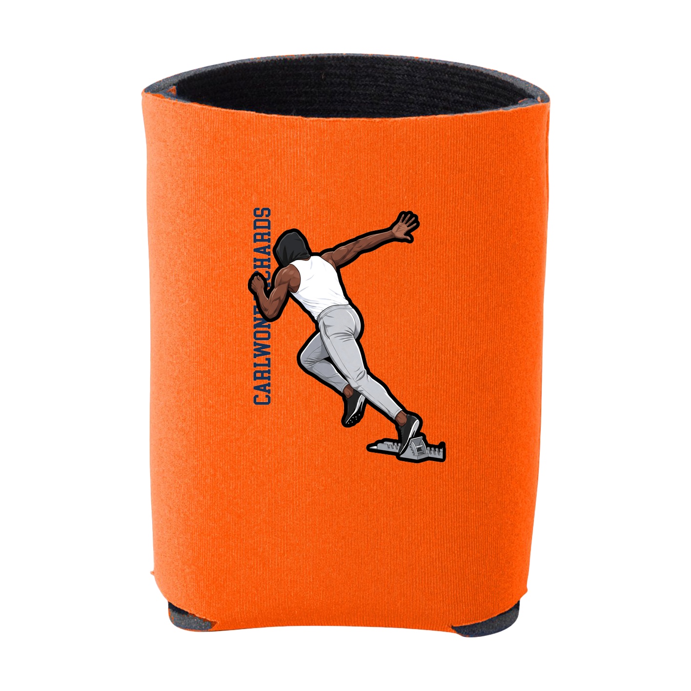 Can Holder — Name Vertical in Orange