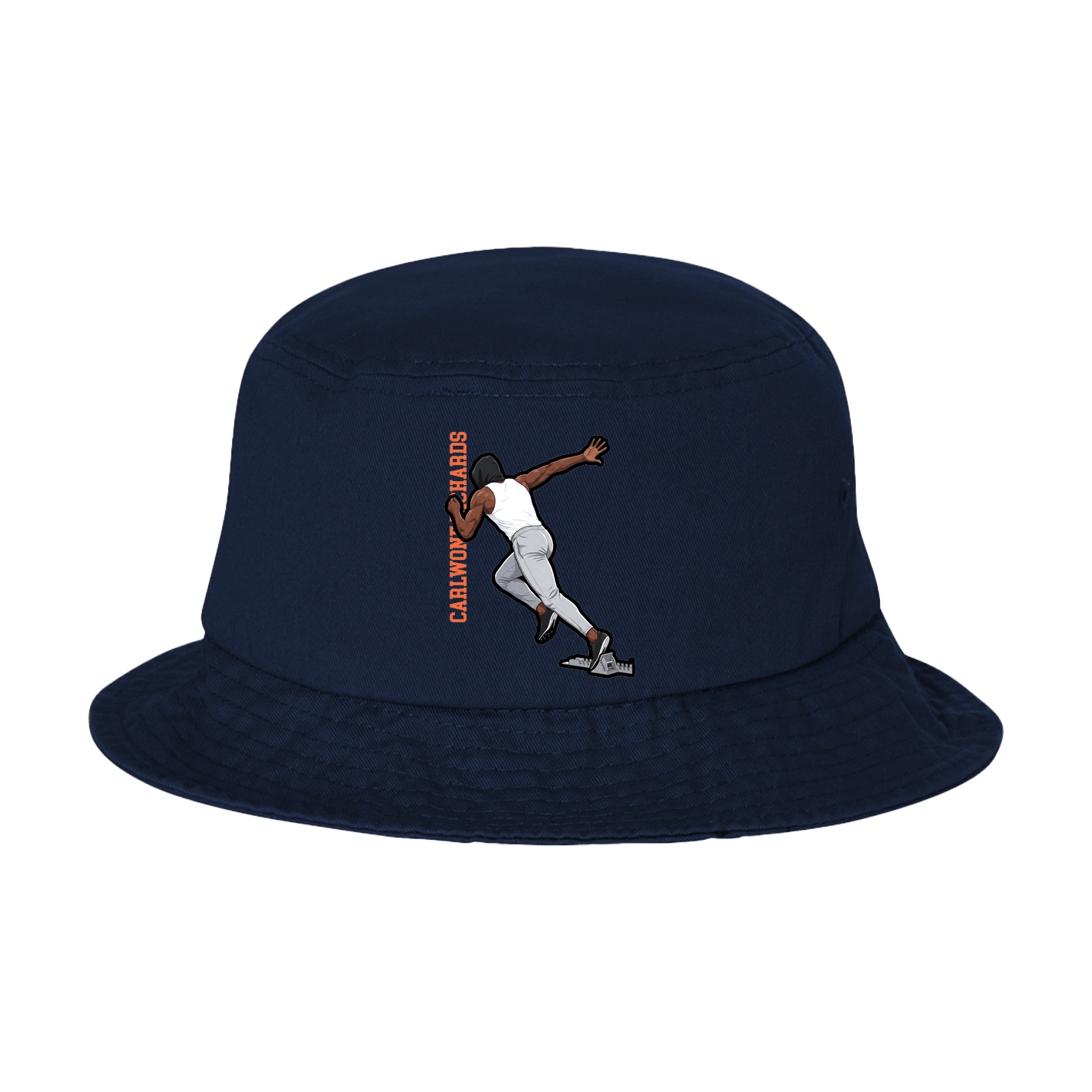 Bucket Cap — Name Vertical in Navy