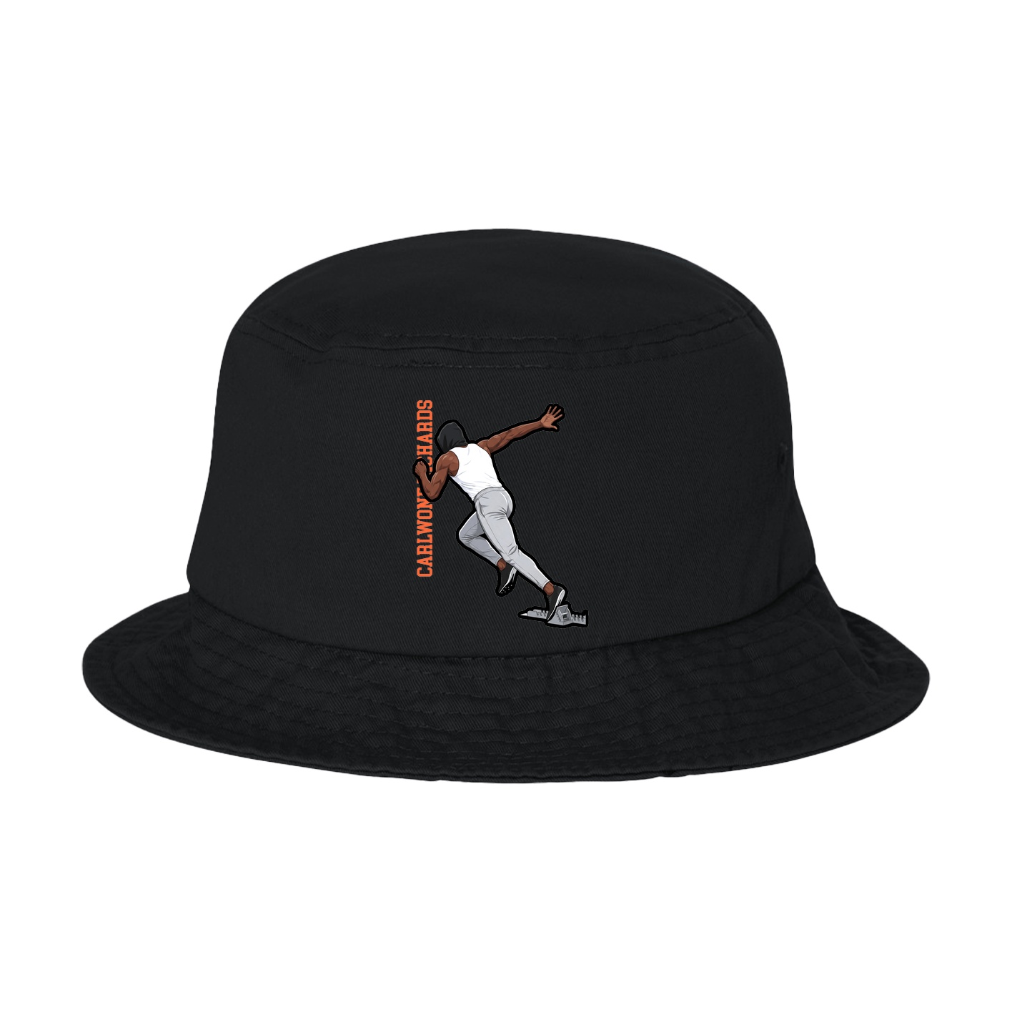 Bucket Cap — Name Vertical in Black