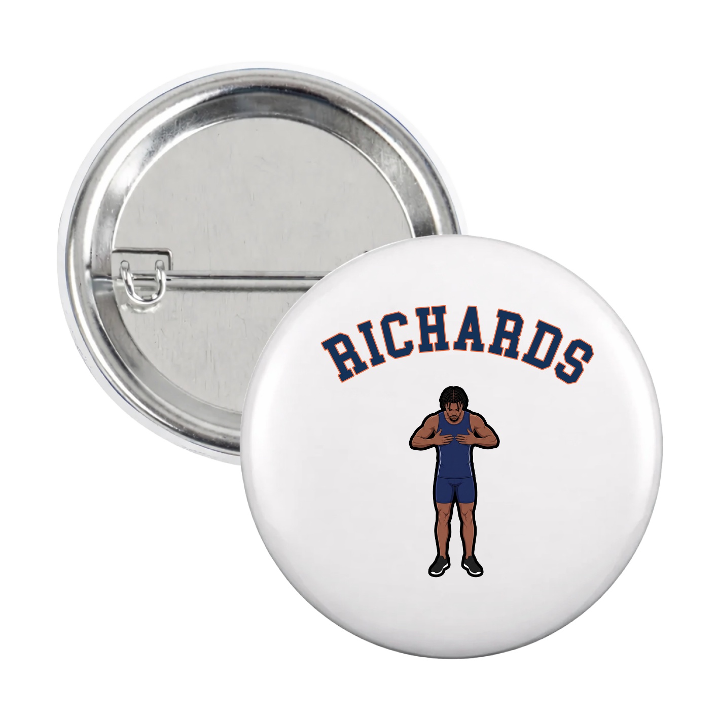 Game Day Button — Shirsey Arch in White