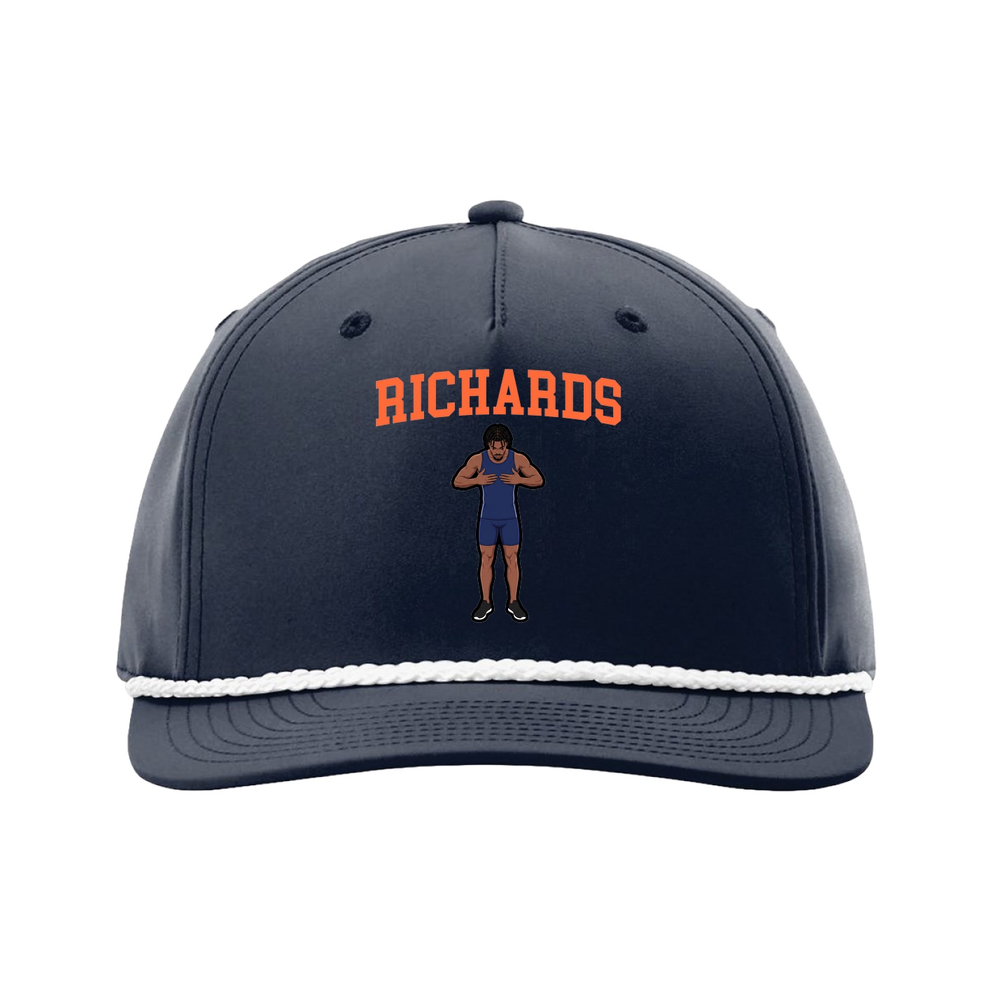 Five-Panel Classic Rope Cap — Shirsey in Navy