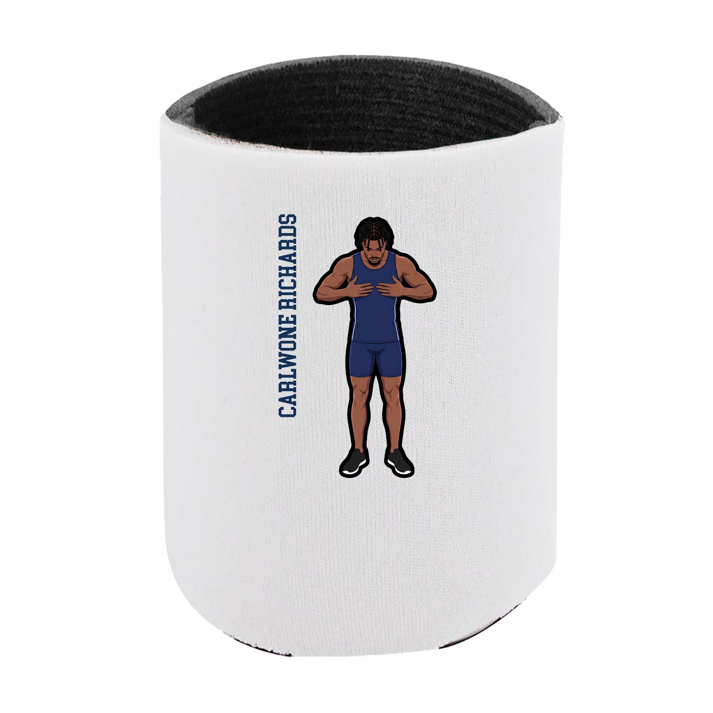 Can Holder — Name Vertical in White