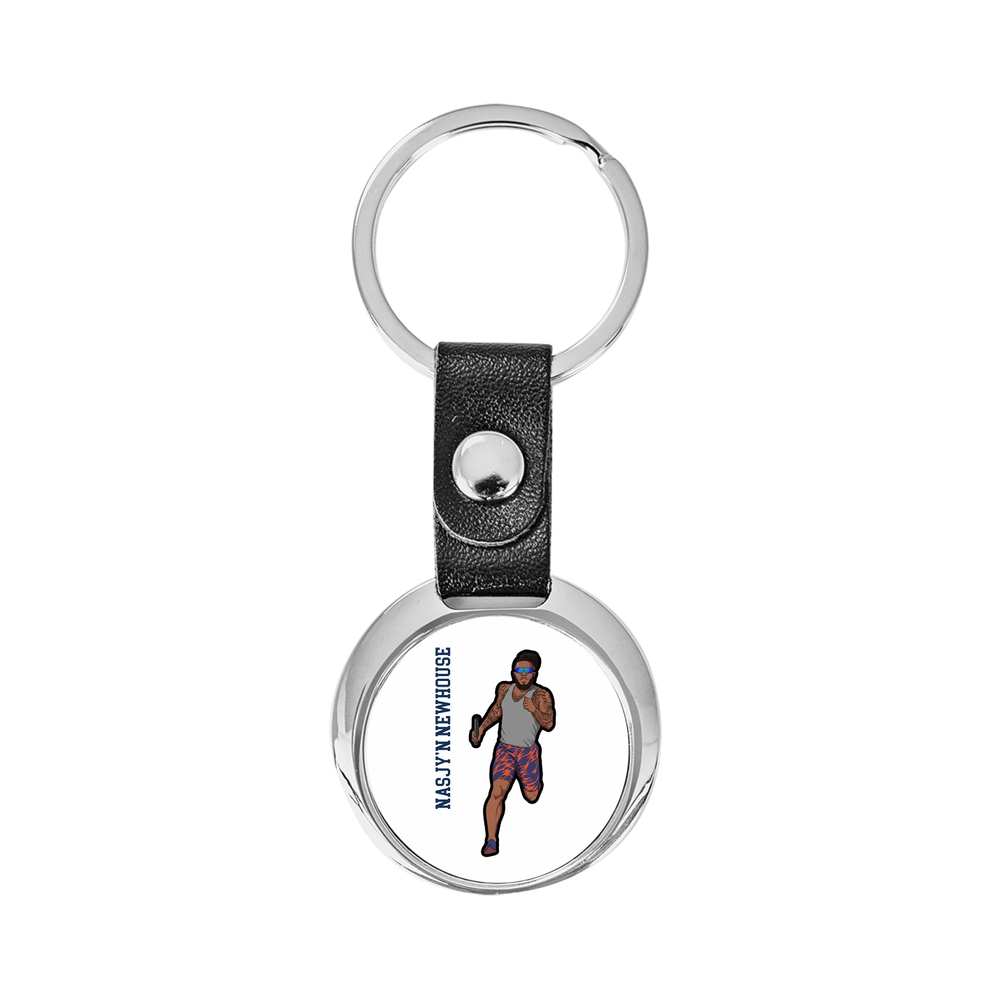 Key Chain — Name Vertical in Classic